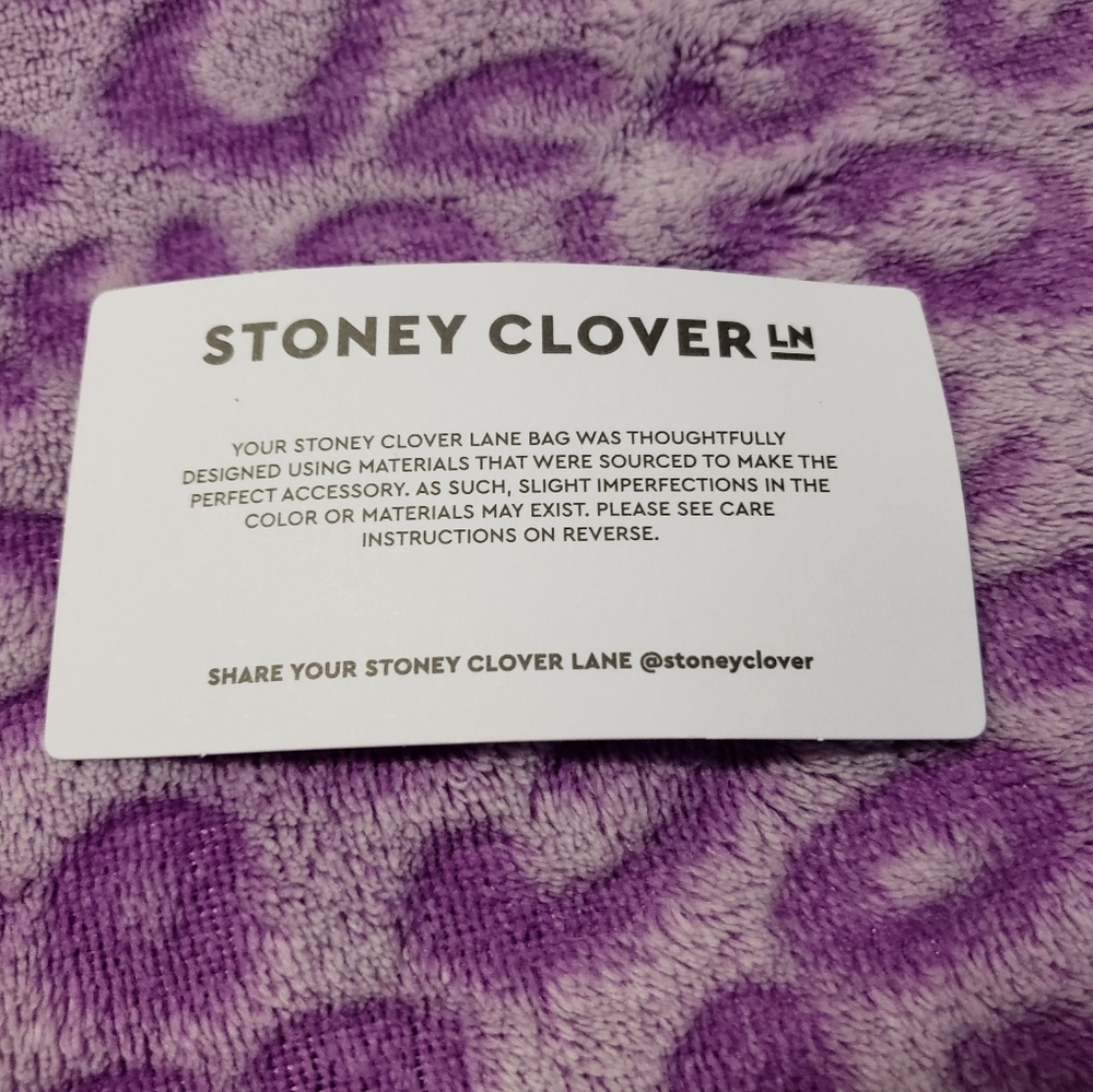 NWT Stoney Clover White and Clear Makeup Bag Lg - Picture 9 of 9